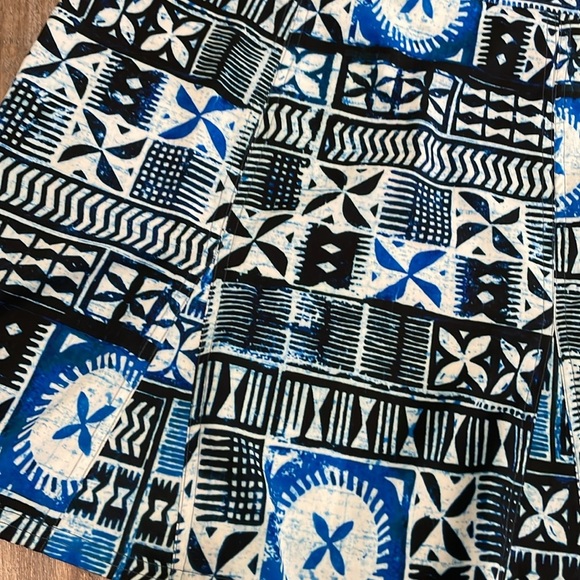 Rip Skirt Hawaii Pacific Tapa Print Quick-Dry Wrap Skirt w Hidden Pocket XL - Picture 10 of 11